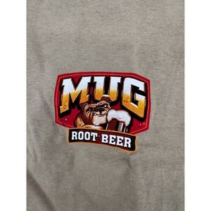 Mug‎ Root Beer Promo T Shirt XL Bulldog Graphic Gildan Activewear Brown  Mens